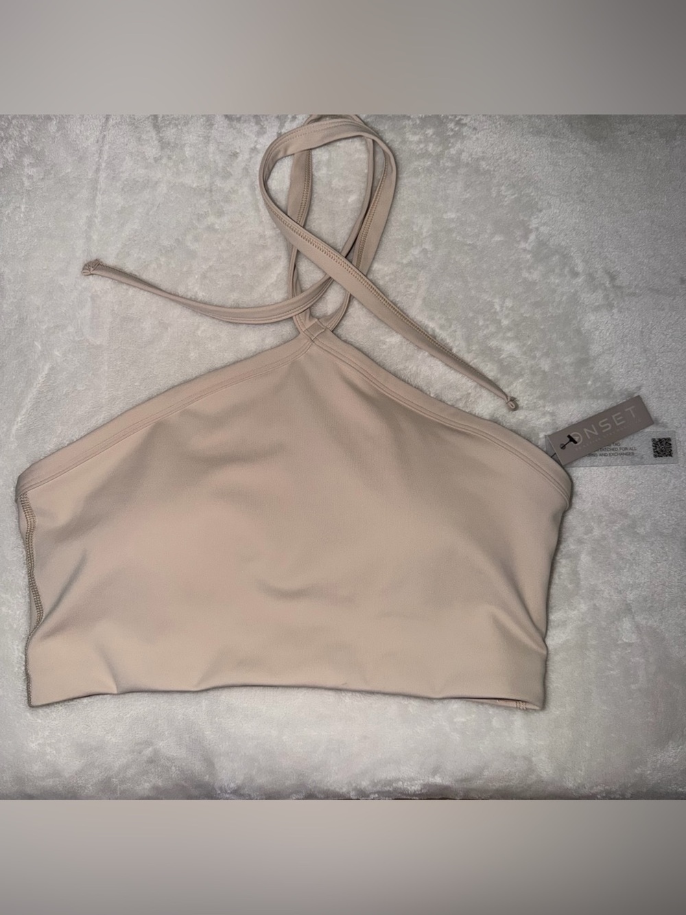 ONSET Tie Back Halter Sports Bra- Truffle
M / Truffle